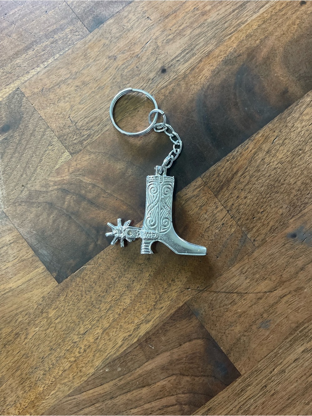 Western keychain bottle opener - cowboy boot